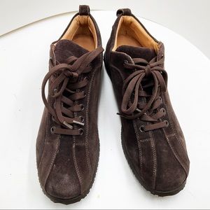 {EMPORIO ARMANI} Sky Walk Suede Lace Up Sneakers